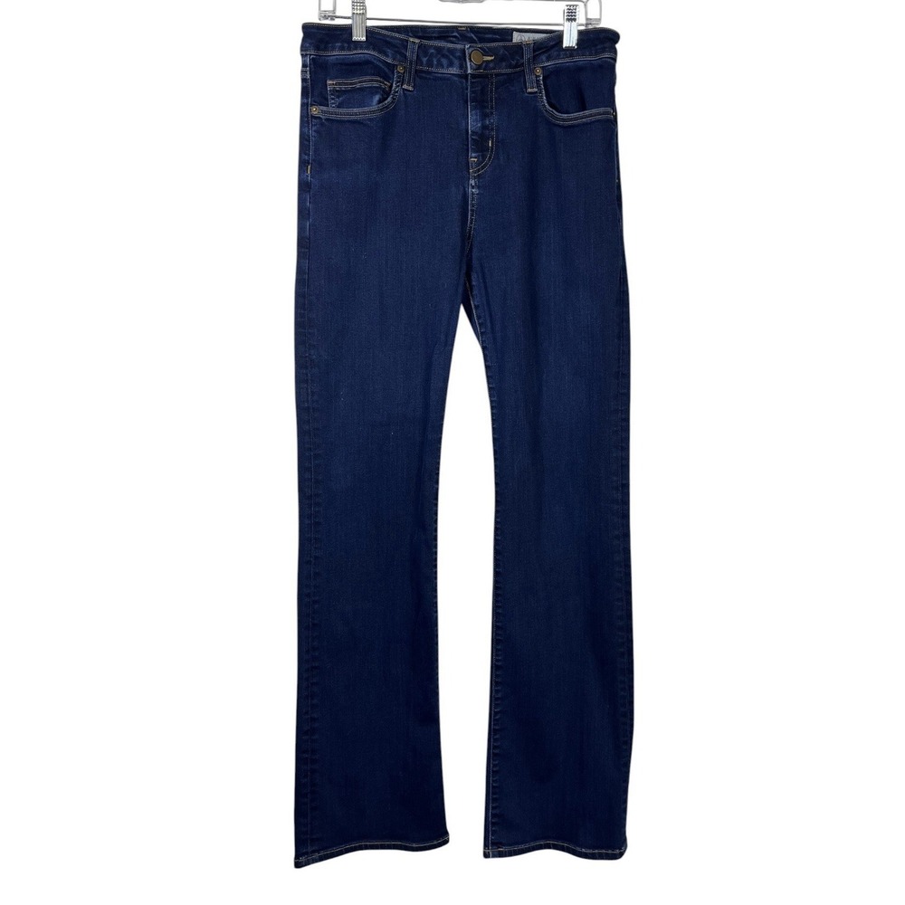 AVIATOR Sz 30 Jeans Fly Flare Dk Blue USA Made Stretch Denim Women's Best Travel